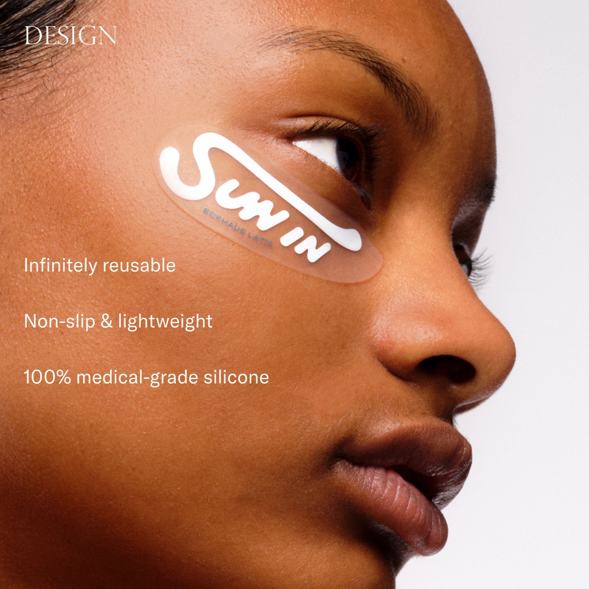 Forever Eye Mask is designed to be infinitely reusable, non-slip & lightweight, and made with 100% medical grade silicone.