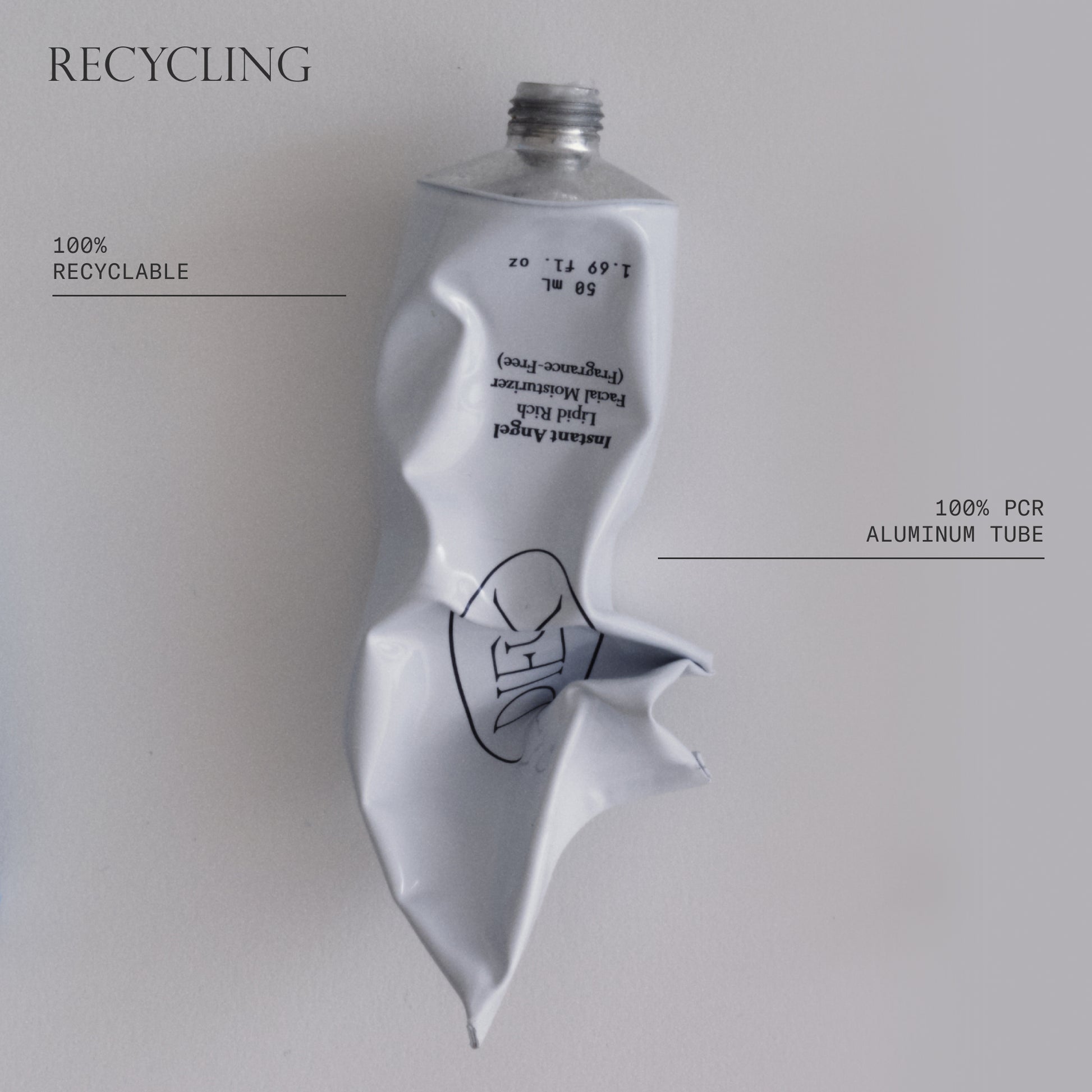 Recycling instructions for Dieux's Instant Angel Lipid-Rich Firming Moisturizer