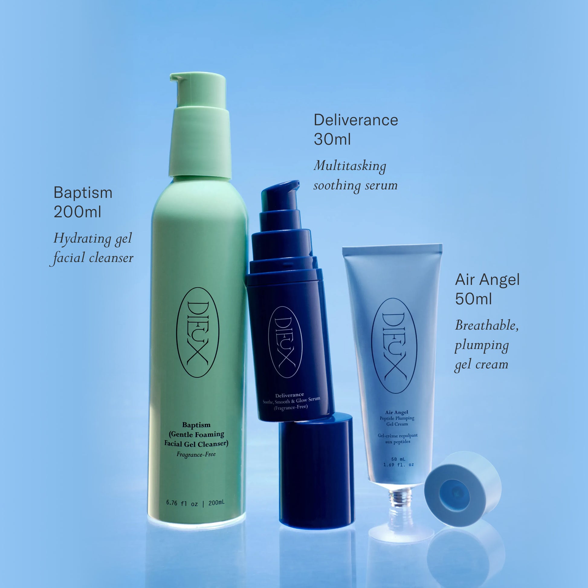 Dieux The Glow Ritual Light skincare bundle