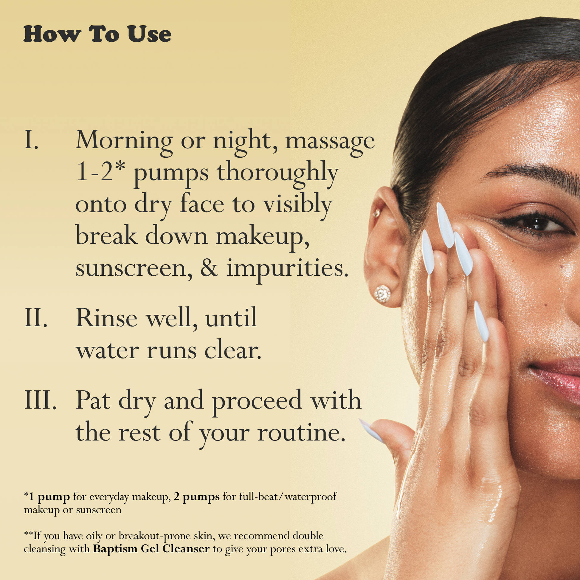 How to use Ethereal graphic with a person cleansing their face