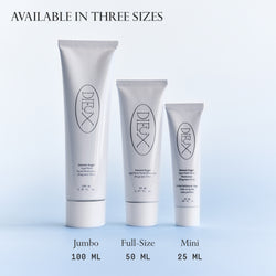 Instant Angel size guide showing jumbo, full-size, and mini tubes