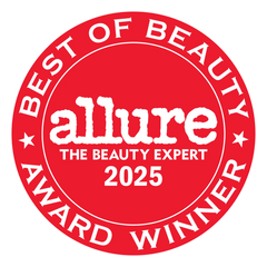 Allure Best of Beauty 2025 award winner badge