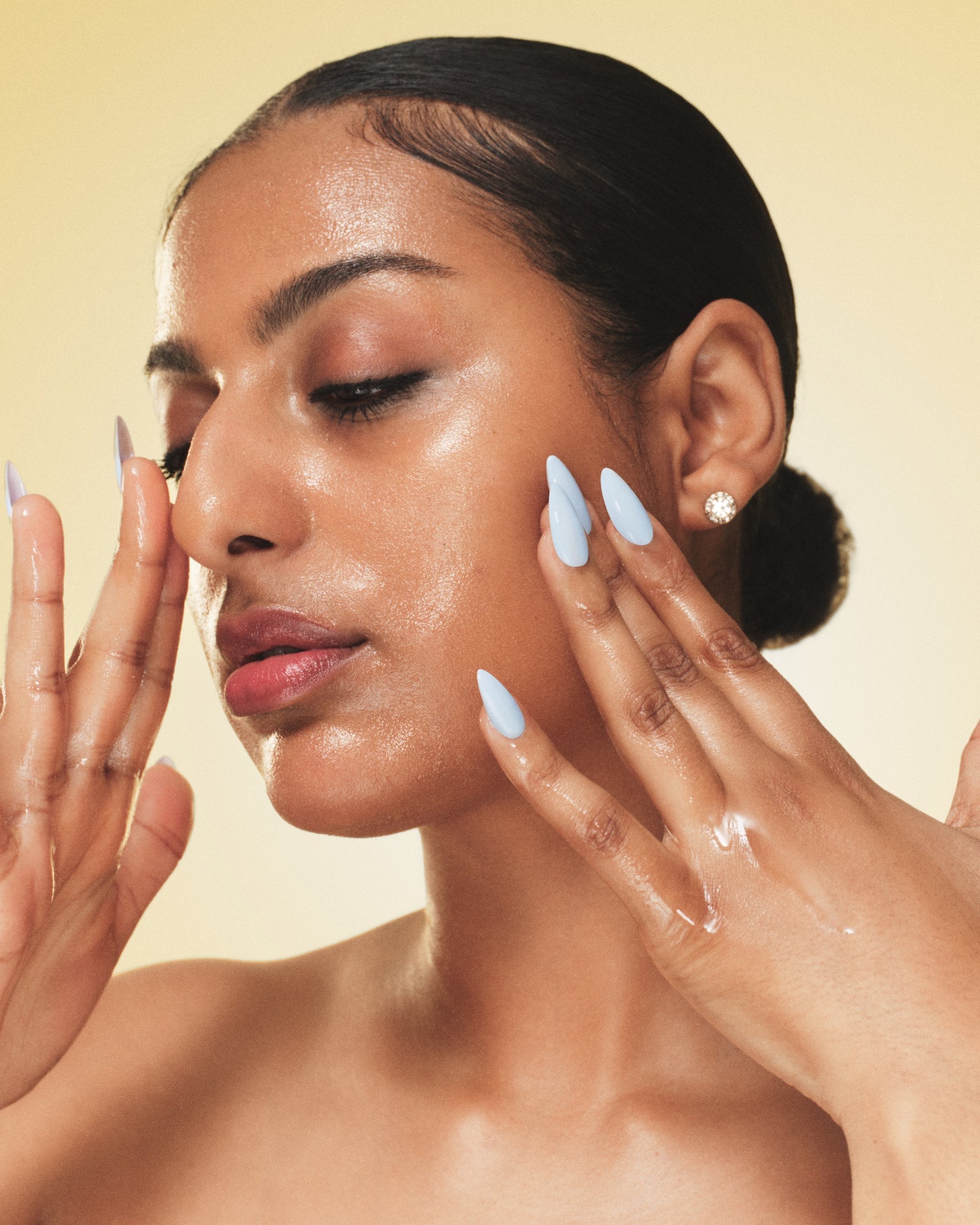 Dieux Ethereal Cleansing Oil shown on skin