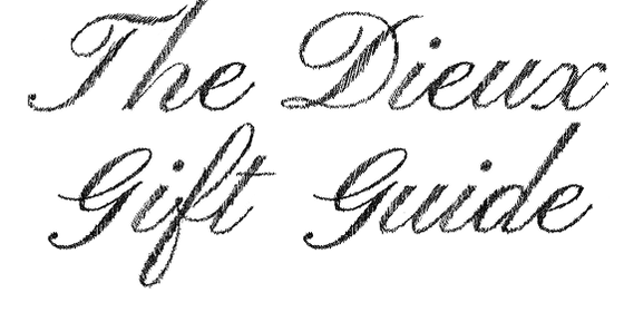 Dieux Gift Guide holiday campaign graphic